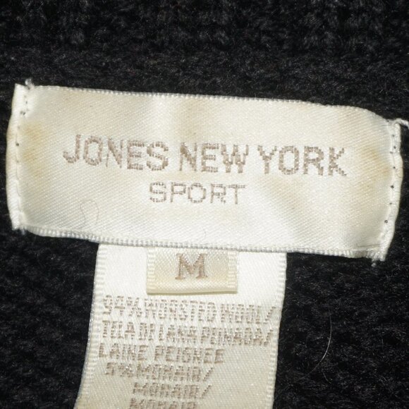 Vintage 90s Worsted Wool Mohair Chunky Knit Turtleneck Sweater - Picture 3 of 7